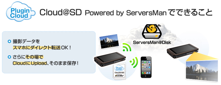 Cloud@SD powered byServersMan でできること