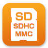 SD/SDHC/MMC対応